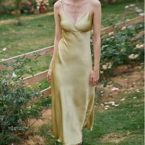 Shein Light Olive Green Simple Retro Solid Cami Dress. Never worn- Women’s small